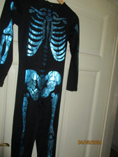 Overall Anzug 134/140 Halloween/Fasching/Haus H&M schwarz/Motiv