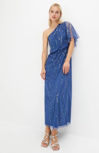 One shoulder kleid mit - one-shoulder-kleid,