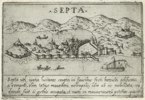Antike landkarte septa - antike,