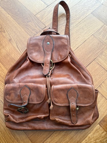 Lederrucksack braun - ,