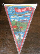 Die Rhön Milseburg Wildflecken  usw.  alter  Moped Fahrrad  Wimpel