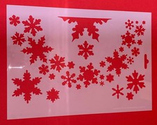 Schablone - A4 Schneekristall Kranz Hälfte HS SB 1043 Heike Schäfer - gebraucht