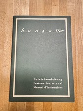 Borgward Goliath Hansa 1100  1960  Betriebsanleitung Top Zustand