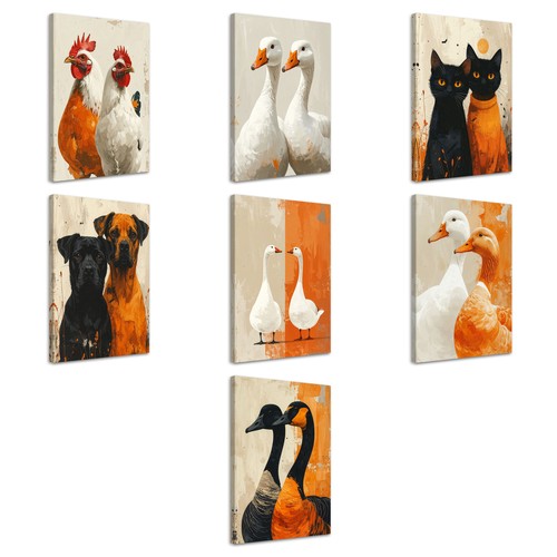 Feeby leinwandbild tiere - leinwandbild, –