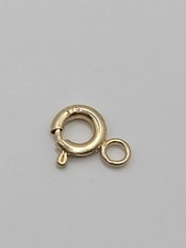  375 ECHT GOLD  Federring Ringschloss Verschluß Kettenverschluss 5mm
