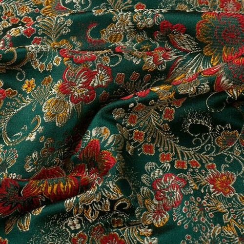 Jacquard blumenmuster satin - blumenmuster,