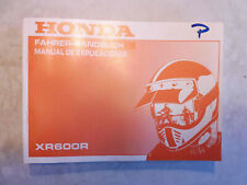 Orig Honda Fahrerhandbuch Bedienungsanleitung XR600R PE04 XR 600 R 1990