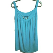  Türkis Shirt Tanktop Tunika Hippie Boho Ibiza Gr.М-L Maße beachten Reise Party 