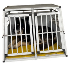 Hundetransportbox fürs Auto Alu Grundmaße: 960x760  höhe : 700 mm