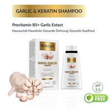 Knoblauch Keratin Shampoo 400ml  Haarwachstum Pflege Anti Haarausfall