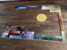 JAB Anstoetz Collage Muster getuftet Koffer Aluminium  32x45 cm Pro-3913 DIY