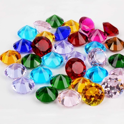 Acryl diamanten bunt - diamanten, 20mm