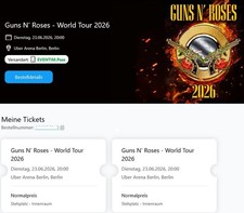 2 Tickets Guns N' Roses -