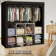 Mobiler Textil Kleiderschrank Stoffschrank Faltschrank Textilschrank Garderobe