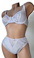 Flieder Bügel BH Set mit Slip