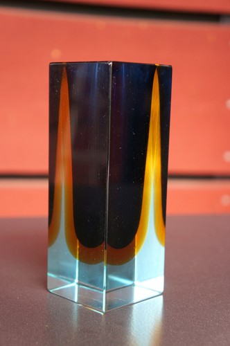 Murano blockvase sommerso - murano,