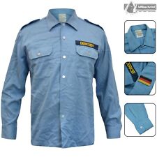 Original Bundeswehr Marine Blau Hemd Bordhemd Diensthemd Feldhemd Arbeitshemd