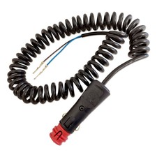 AJ.BA Spiralkabel 3m Verlängerungskabel 12V 24V Zigarettenanzünder SAE DIN ISO