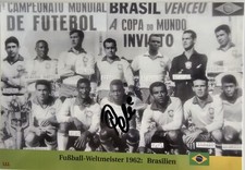 Pele XXL Karte signiert Original Signatur Signiert Autogramm signed Autograph