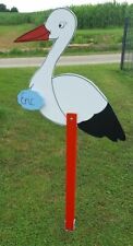 185 cm Herzding Klapperstorch Adebar ohne Babywindel  Storch Geburt, blau