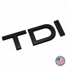 For Audi Matte Black TDI Rear