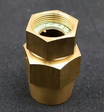 Hülsenverschraubung mit Überwurfmutter Messing konisch dichtend IG x IG 1 1/4"