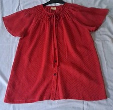 NEU!Schicke leichte Da.Bluse Chiffon  Poly Rot GR:38 NP:14,99⚠️s.Maß!