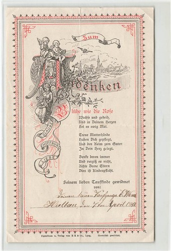 155181 taufschein halbau - taufschein,