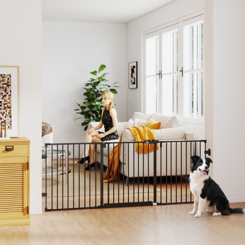 Pawhut hunde absperrgitter - pawhut,