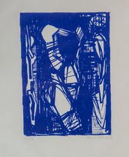 Miro Zahra: Linolschnitt handsigniert num. 50 Ex. dat. 1988