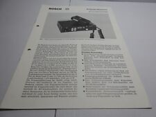 Bosch Sprechfunkanlagen K mini-S (KF 83/163/453) Technische Information