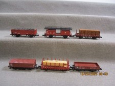 Fleischmann u.a. Spur N Div. Güterwagen Rungenwagen u.a. Set 6-tlg ohne OVP C145