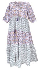 Boho Baumwoll Maxikleid