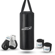 Box Set Boxsack gefüllt 10 kg Handschuhe Halterung Kleiner Boxsack B-WARE