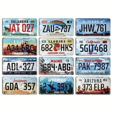 USA Kennzeichen Set 12 Stück