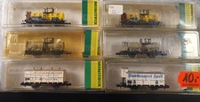 Konvolut 6 Spur N Güterwagen Minitrix 2x 3232 + 2x 3217 + 13222 + 11013