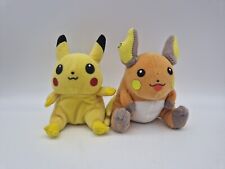 Pokémon Pikachu & Raichu Plüschtier Stofftier ca. 15 cm 1999 Nintendo Hasbro