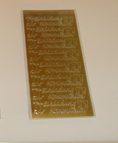 Sticker gold einladung - 1, bg
