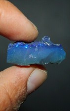 Schwarzopal grob Blue Flashy