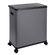 B-Ware SVITA SR2X30 Sensormülleimer Abfalleimer 2fach 60l Räder Grau