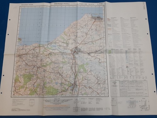 Topographische karte l1730 - l1730, bw