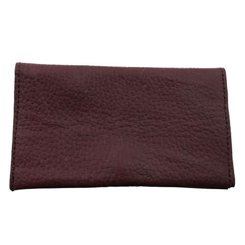 Tabaktasche aus leder bordeaux - tabaktasche,