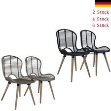 2/4/6x Esszimmerstuhl Rattan