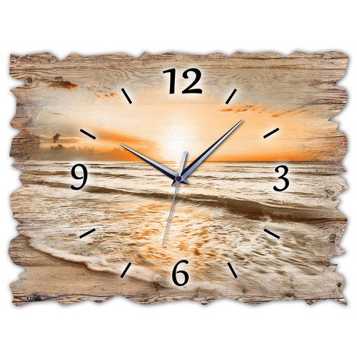 Holz wanduhr leise lautlos - holz,