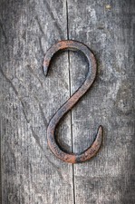 S Haken Gusseisen 10 cm Gusseisen Nostalgie Verlängerungshaken Aufhängung
