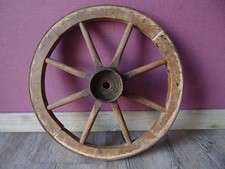 altes Wagenrad Holzrad mit Eisenring 36/37cm Garten Deko( 1 )