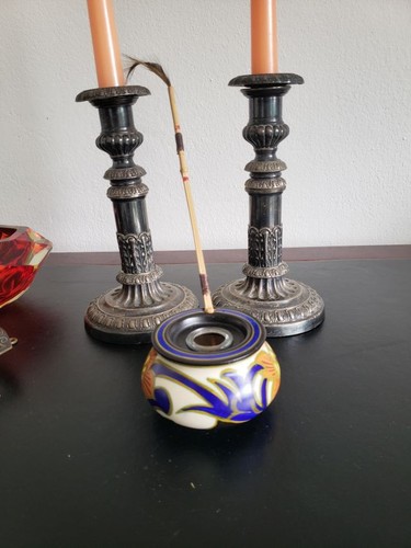 Jugendstil tintenfass feder - jugendstil,