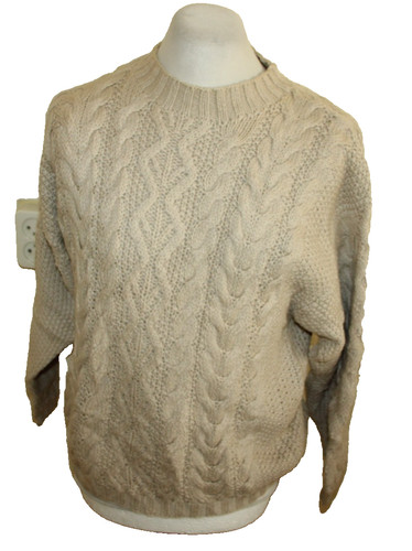 Damen crew aran pullover gr - damen,
