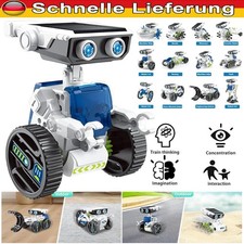 Solar Roboter Bausatz 12-in-1 STEM Spielzeug für Kinder ab 8 Jahre DIY Bauspielz
