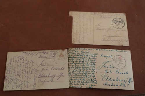 Drei alte marine postkarten - alte,